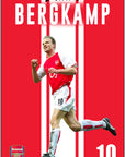 Plakat - Dennis Bergkamp i jubel - admen.dk