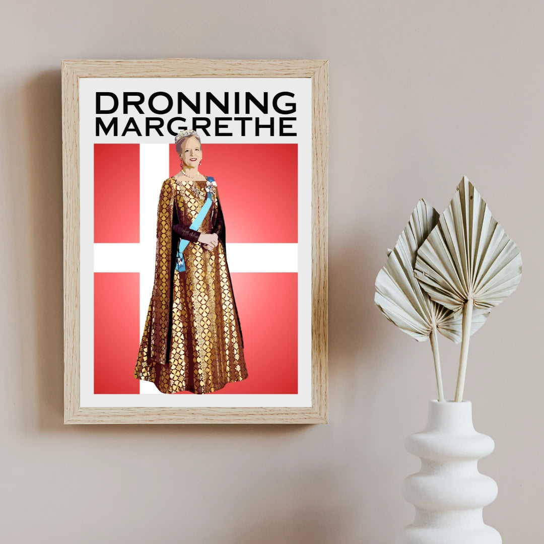 Plakat - Dronning Margrethe kunst - admen.dk