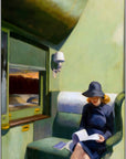 Canvas - Edward Hopper - Kvinden på toget kunst - admen.dk