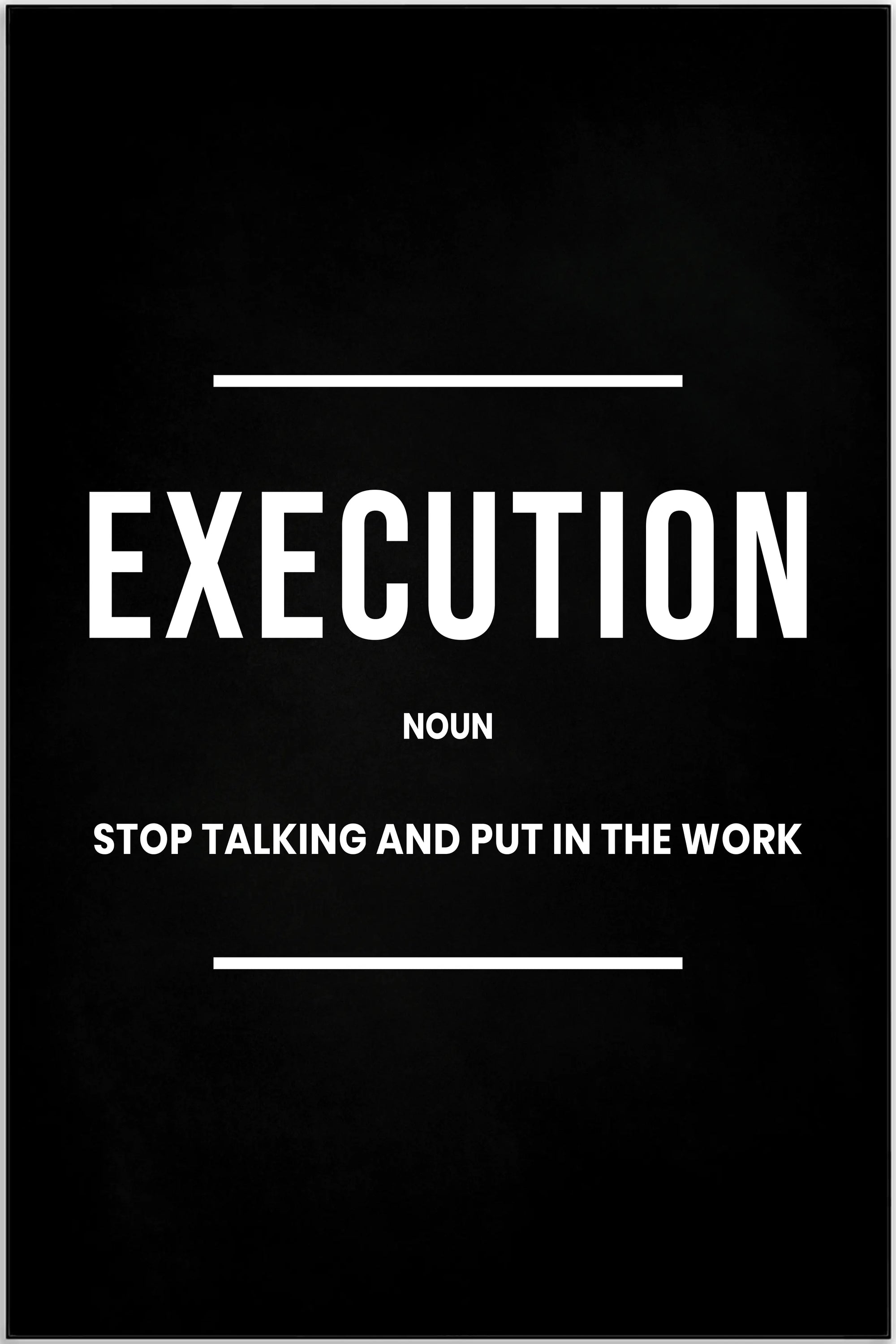 Plakat - Execution noun citat