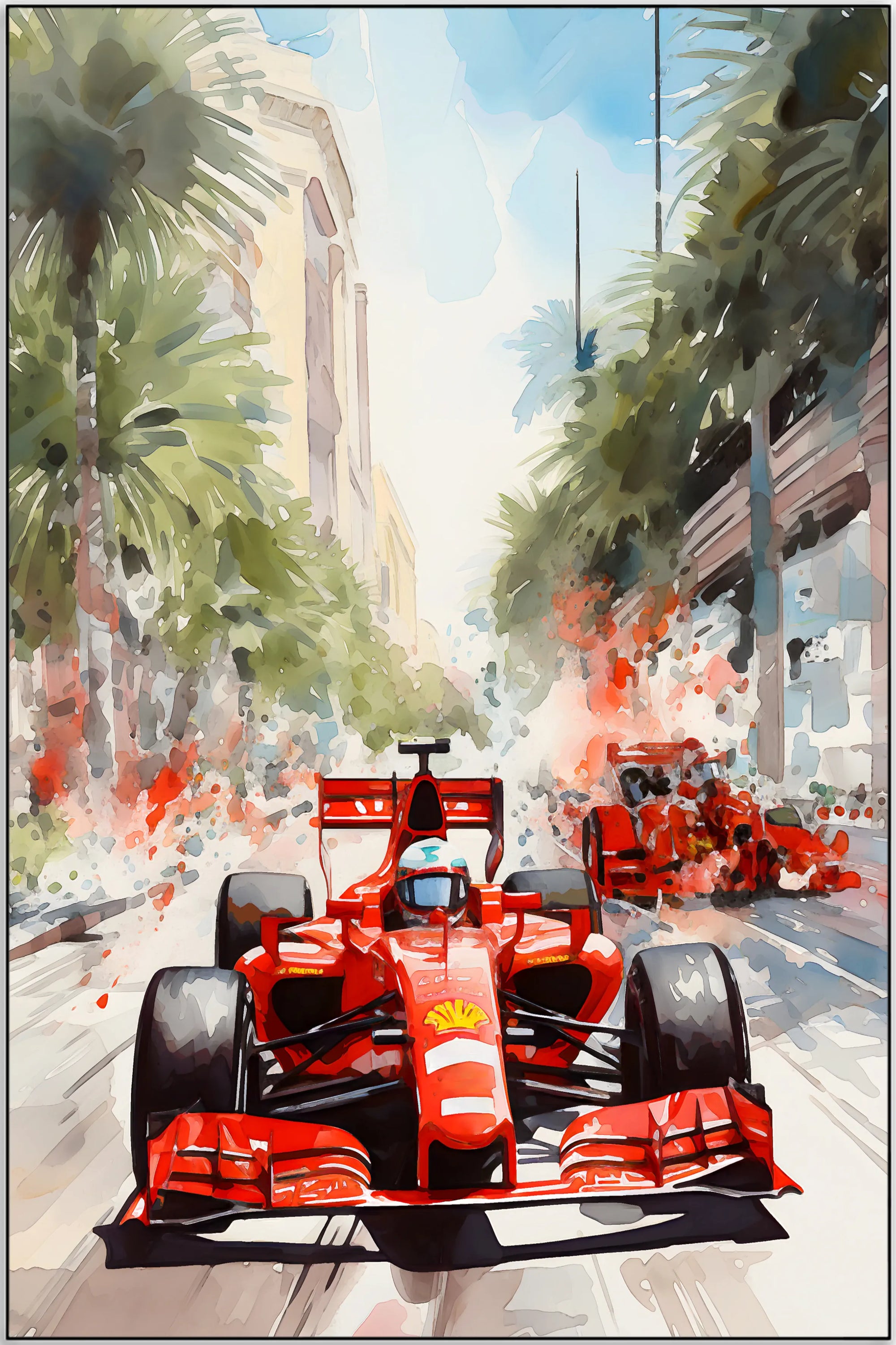 Plakat - Ferrari streetart - admen.dk