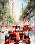 Plakat - Ferrari streetart - admen.dk