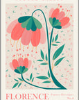 Plakat - Florence i pink - Flower market - admen.dk