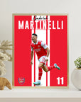 Poster - Gabriel Martinelli in jubilation