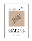 Plakat - Grateful kalligrafi - admen.dk