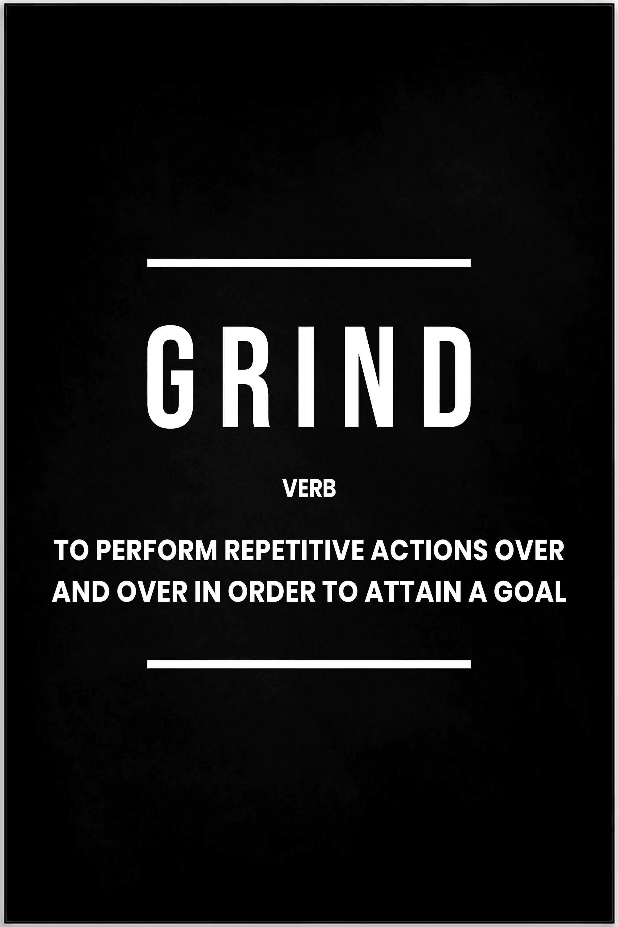 Plakat - Grind verb citat - admen.dk