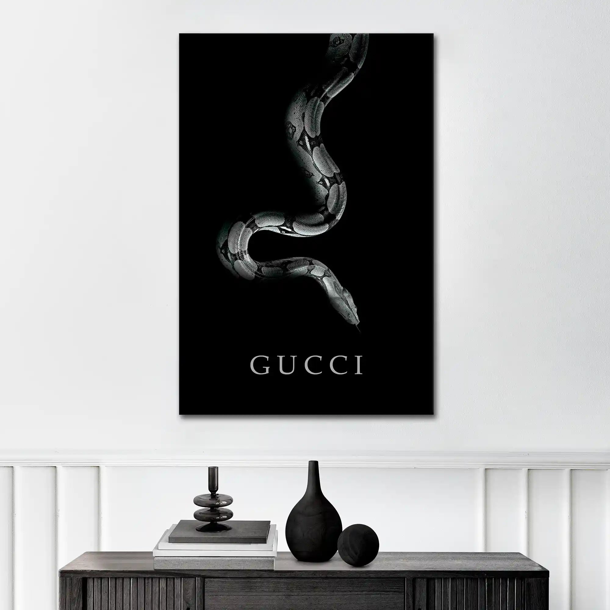 Plakat - Gucci slange fotokunst - admen.dk