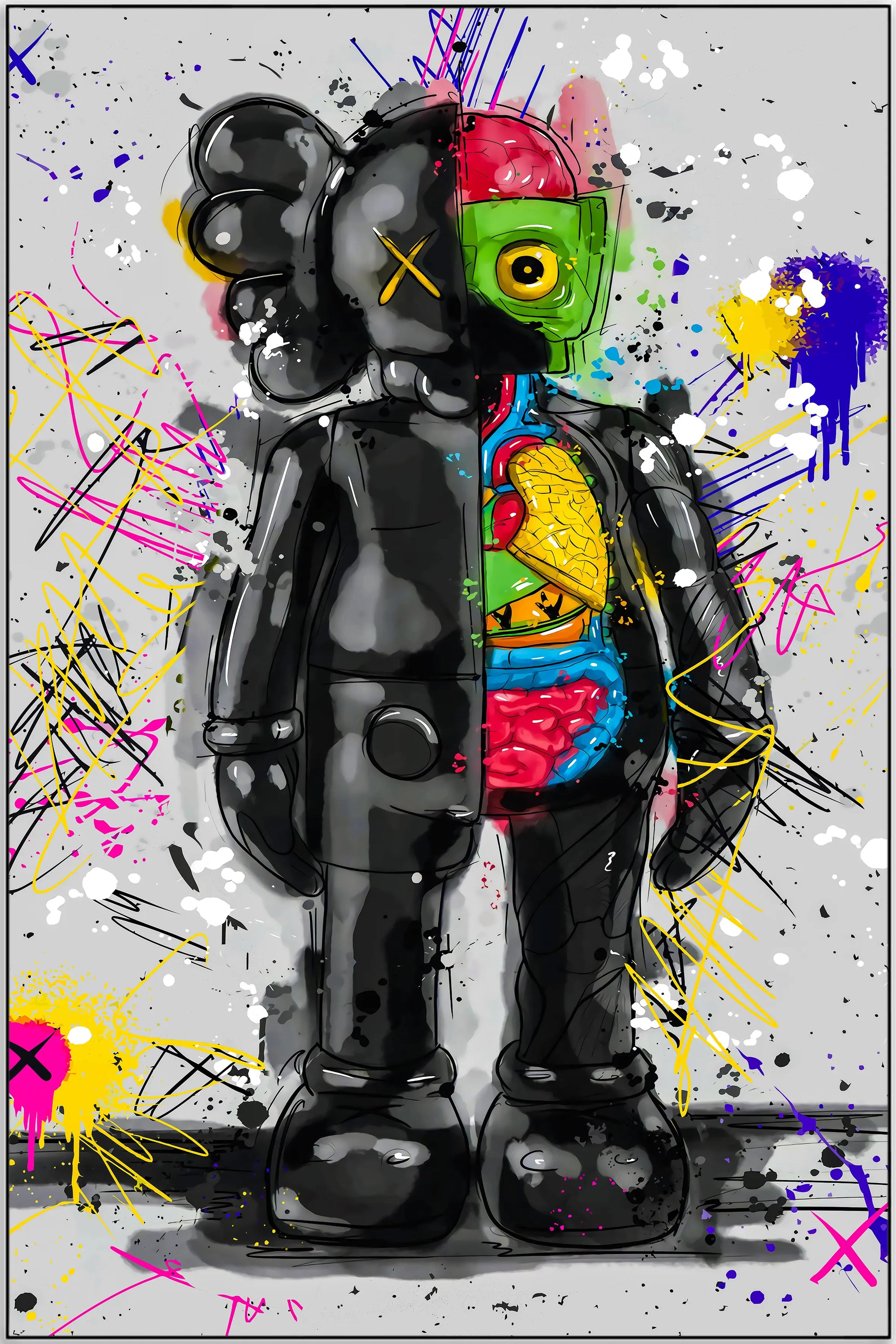 Plakat - Kaws - Half of the life kunst - admen.dk