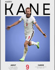 Plakat - Harry Kane grafisk look - admen.dk