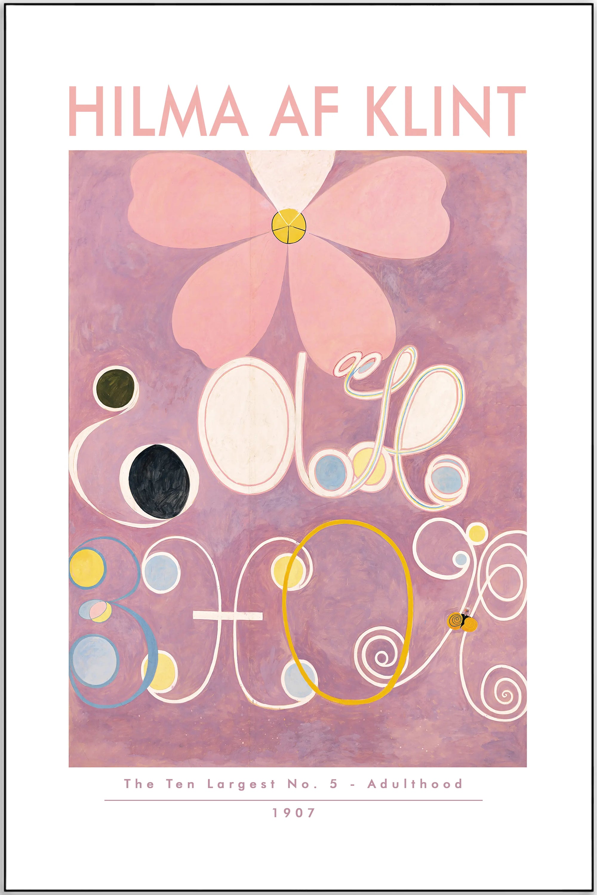 Plakat - Hilma af Klint - The ten largest, no 5 - admen.dk