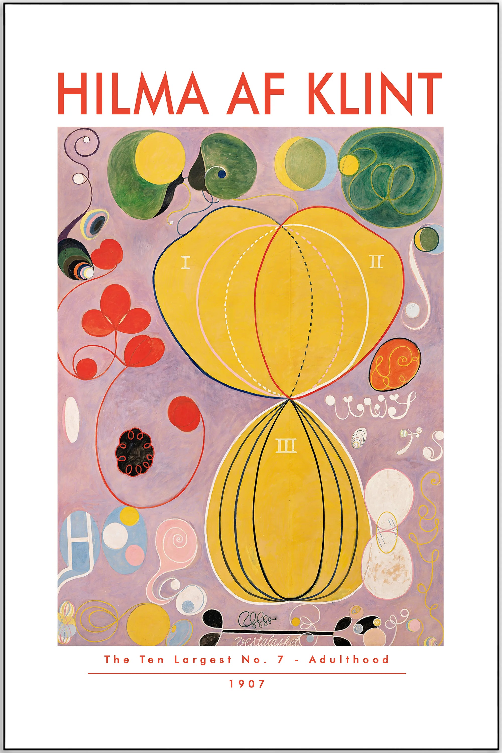 Plakat - Hilma af Klint - The ten largest, no 7 - admen.dk