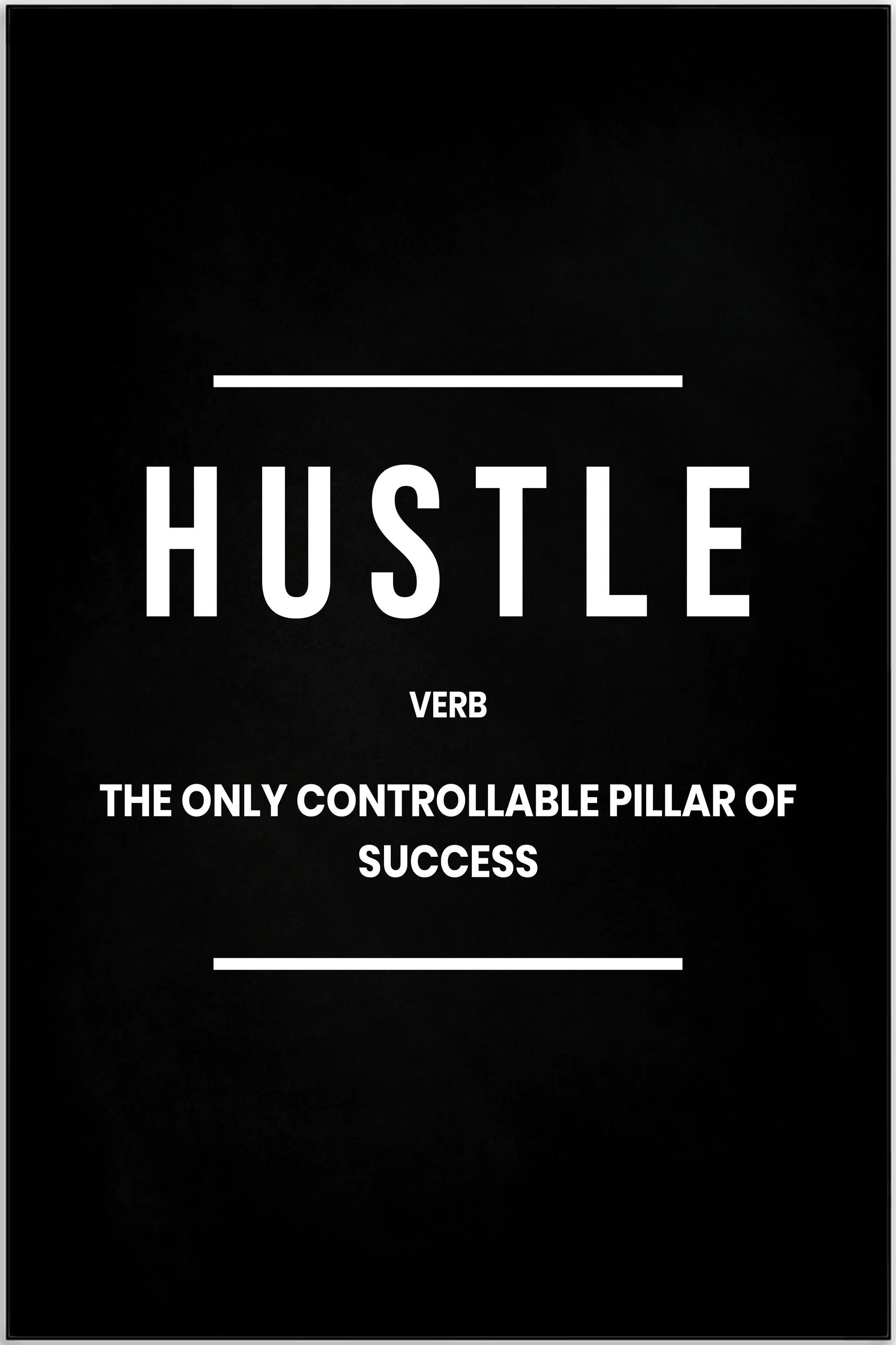 Plakat - Hustle verb citat