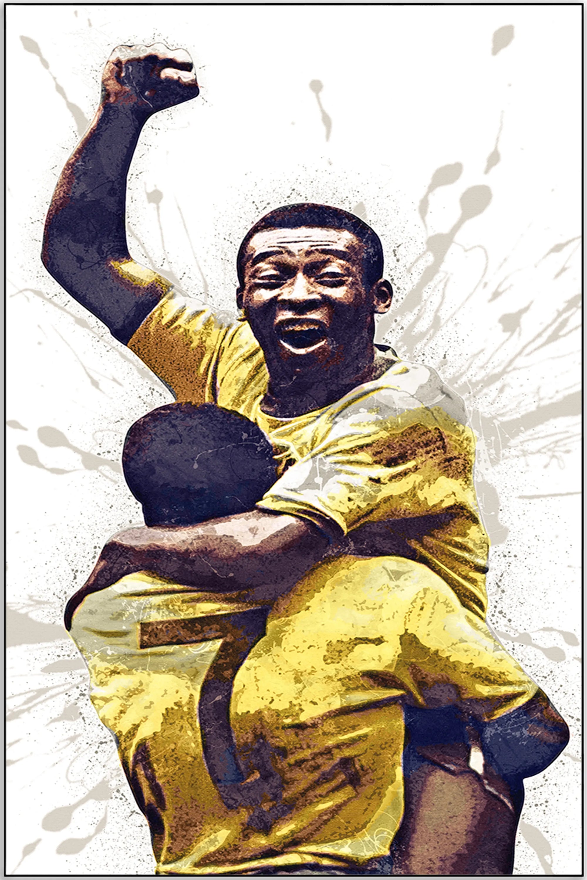 Plakat - Jairzinho og Pele kunst - admen.dk