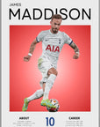 Plakat - James Maddison grafisk look - admen.dk