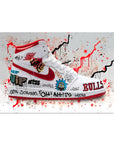 Plakat - Jordan air Bulls - admen.dk