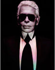 Plakat - Karl Lagerfeld kunst - admen.dk