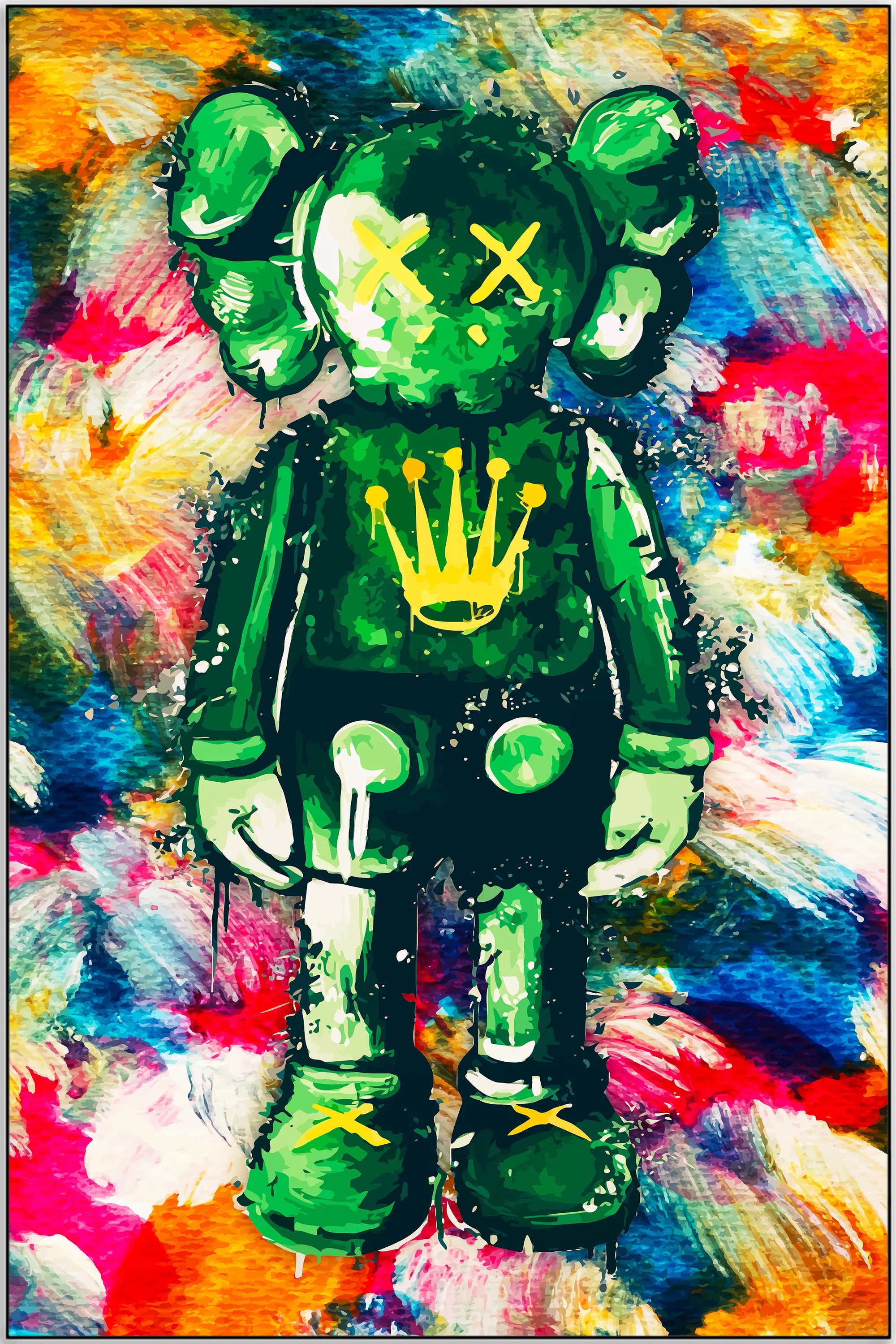 Plakat - Kaws Rolex, street art kunst - admen.dk