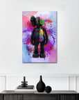 Plakat - Kaws i half body kunst - admen.dk