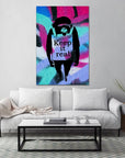 Plakat - Keep it real monkey citat - admen.dk