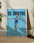 Plakat - Kevin De Bruyne i farve