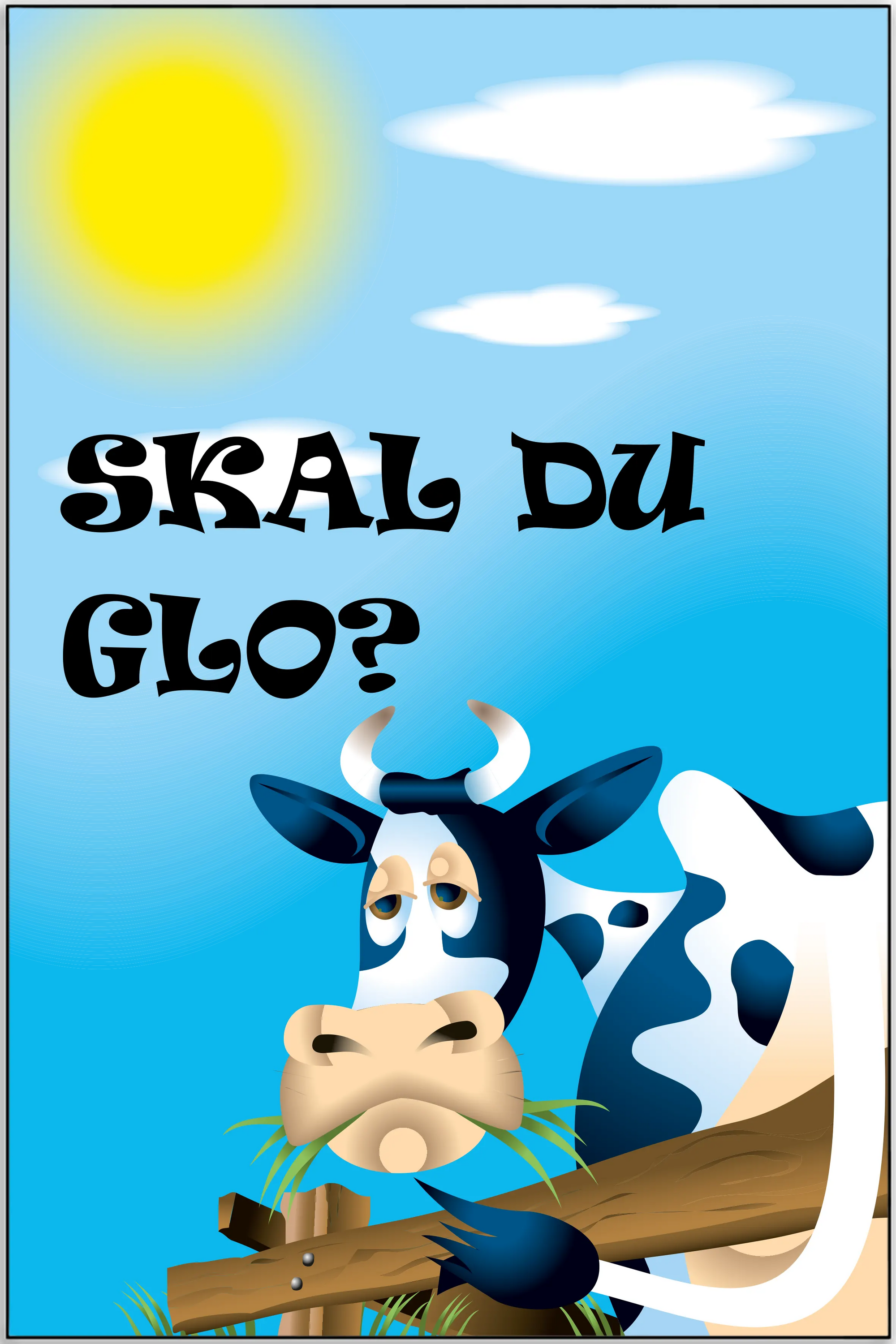 Plakat - Ko - Skal du glo citat - admen.dk