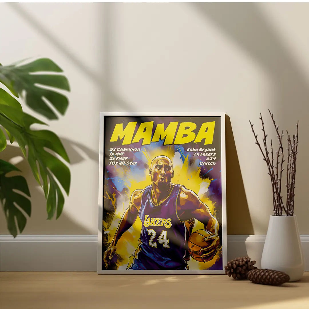 Plakat - Kobe Bryant mamba aktion - admen.dk