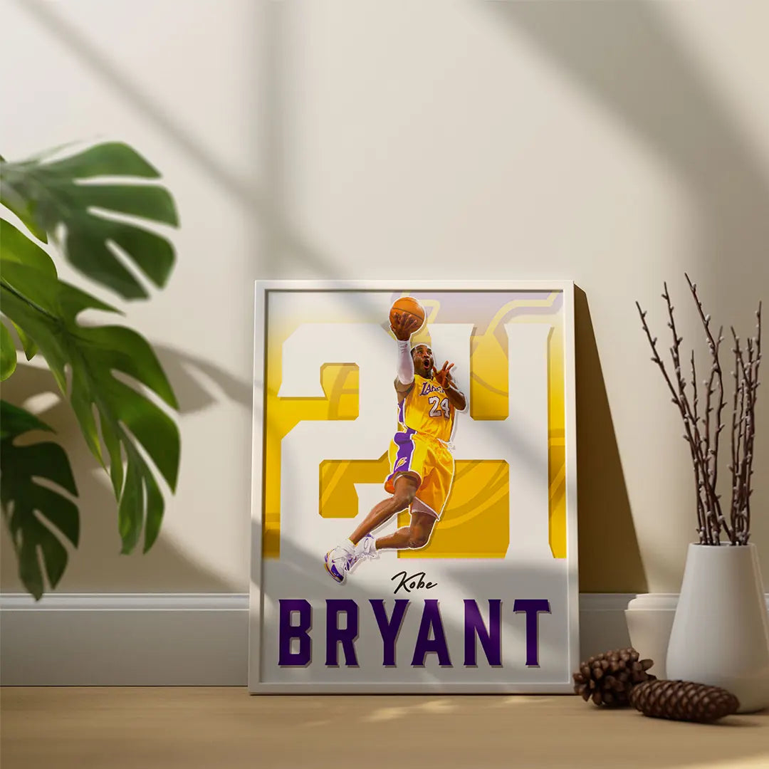 Plakat - Kobe Bryant i bevægelse - admen.dk