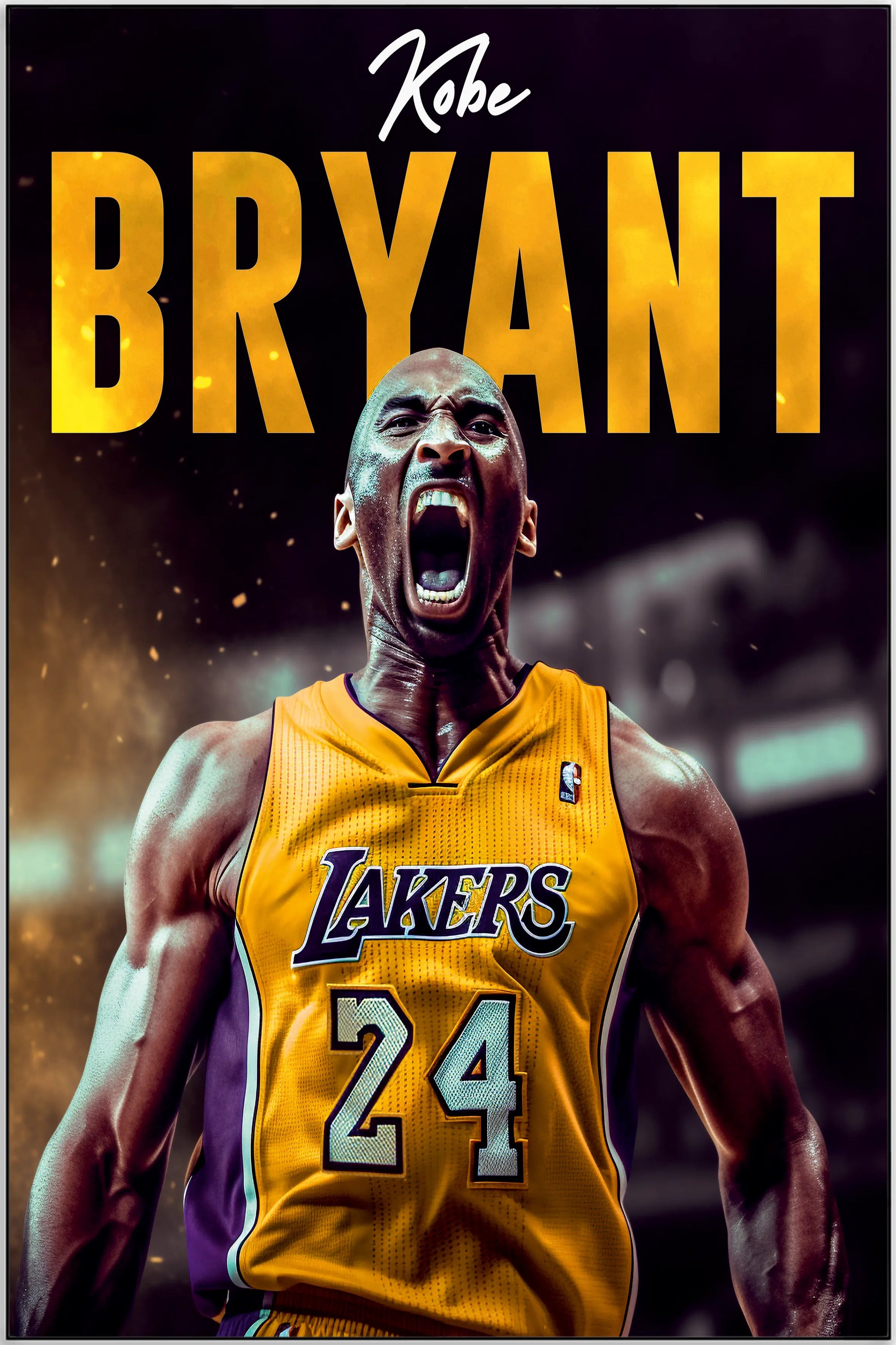 Plakat - Kobe Bryant i brøl - admen.dk