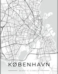 Plakat - København - sort - admen.dk