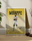 Poster - Kylian Mbappe in colors