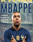 Plakat - Kylian Mbappe style - admen.dk