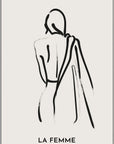 Plakat - La femme line kunst - admen.dk