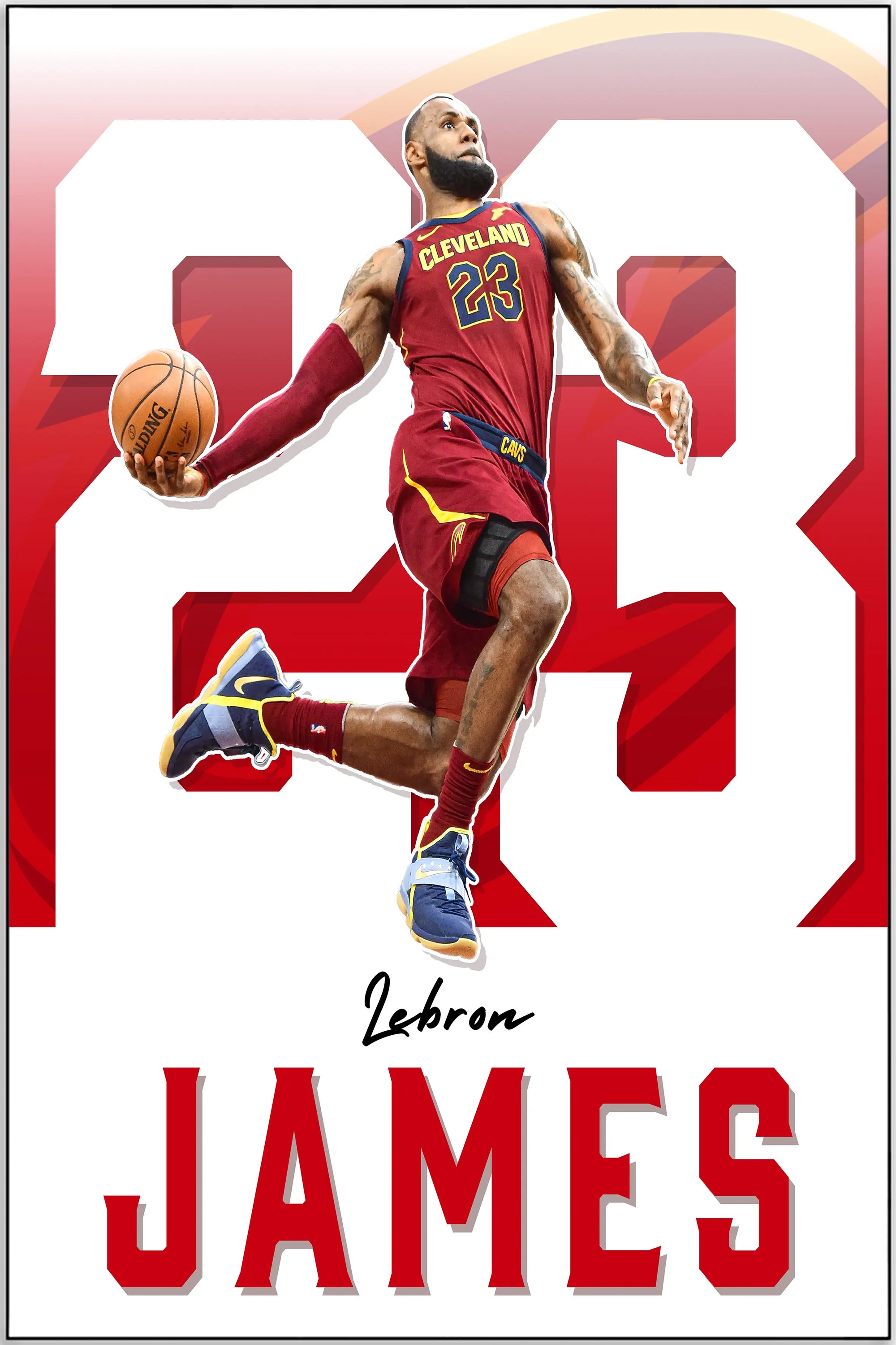 Plakat - Lebron James i bevægelse - admen.dk