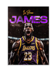 Plakat - Lebron James i brøl - admen.dk