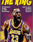 Plakat - Lebron James the king - admen.dk