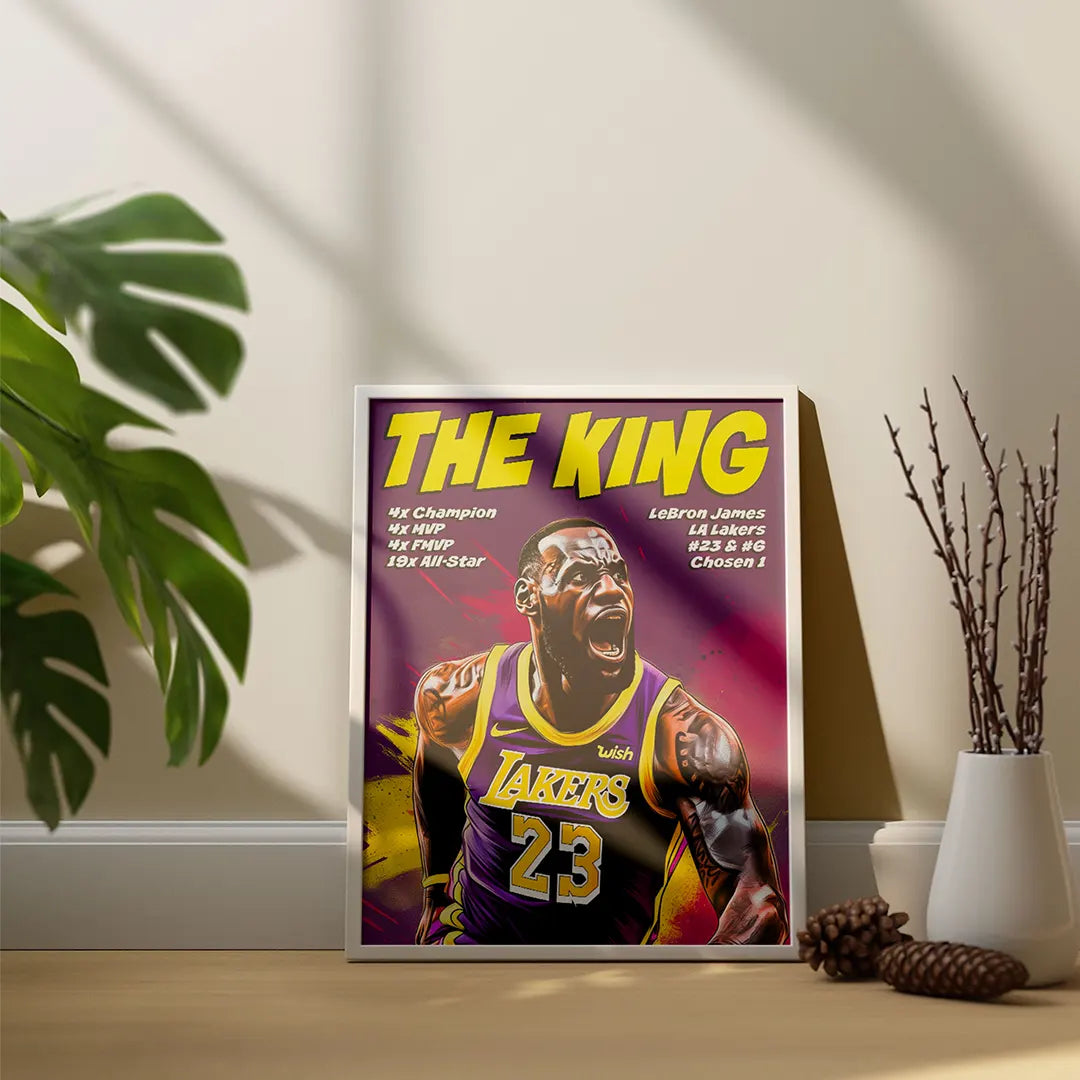 Plakat - Lebron James the king - admen.dk