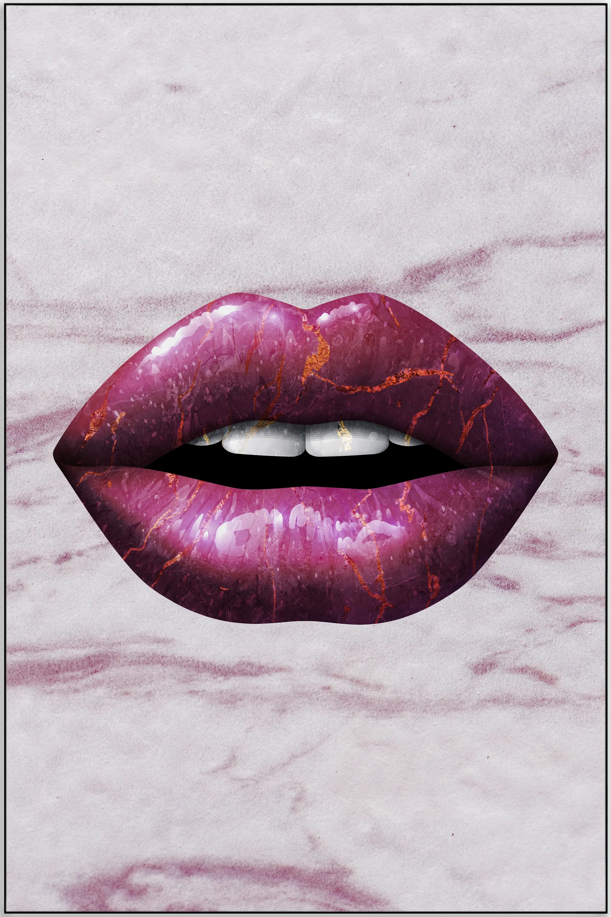 Plakat - Lilla lips kunst - admen.dk