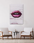 Plakat - Lilla lips kunst - admen.dk