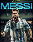 Plakat - Lionel Messi Argentina kunst - admen.dk