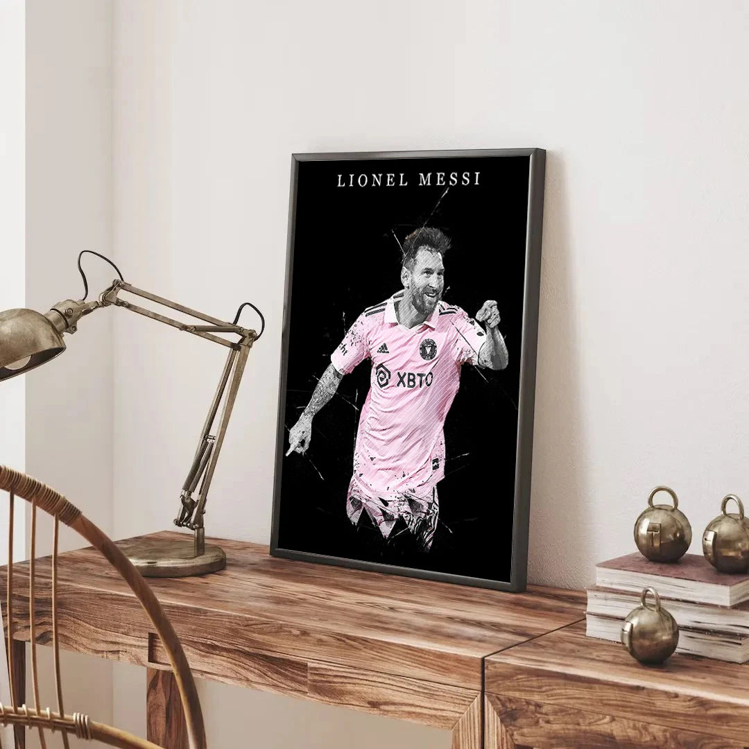 Plakat - Lionel Messi og smilet kunst - admen.dk