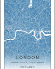 Plakat - London kort - admen.dk