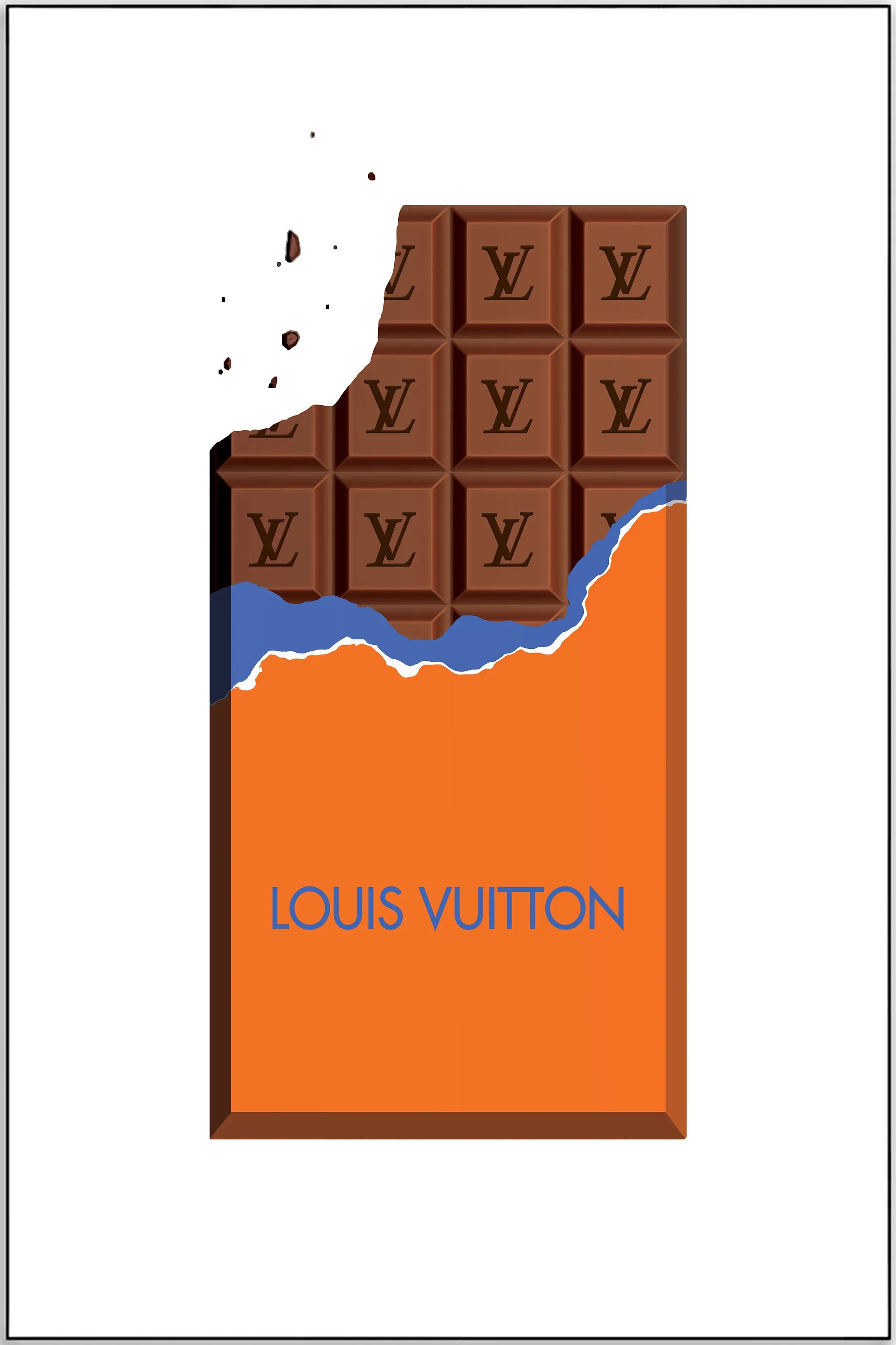 Plakat - Louis Vuitton chocolate bite - admen.dk