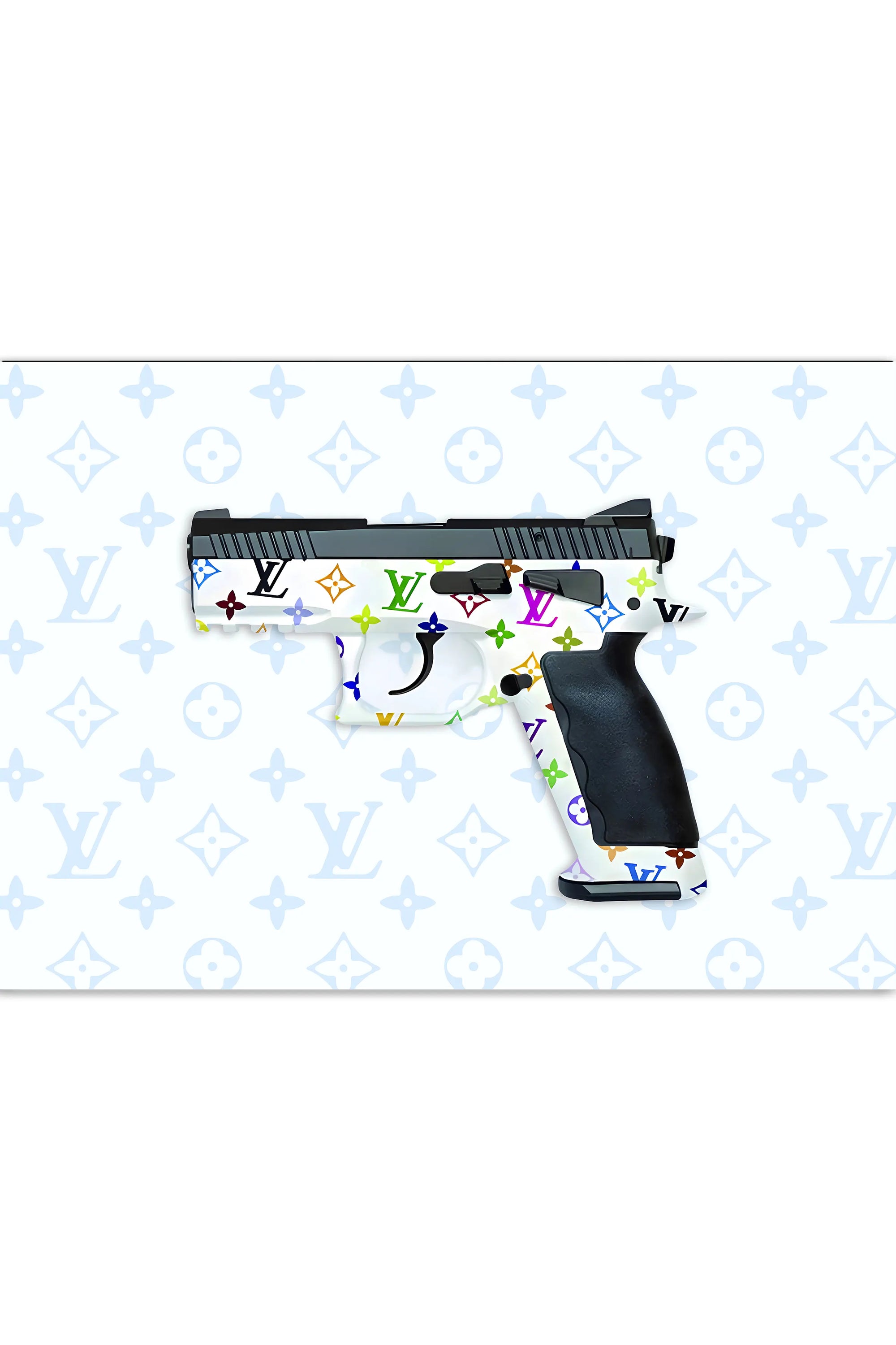 Plakat - Louis Vuitton grafisk pistol - admen.dk