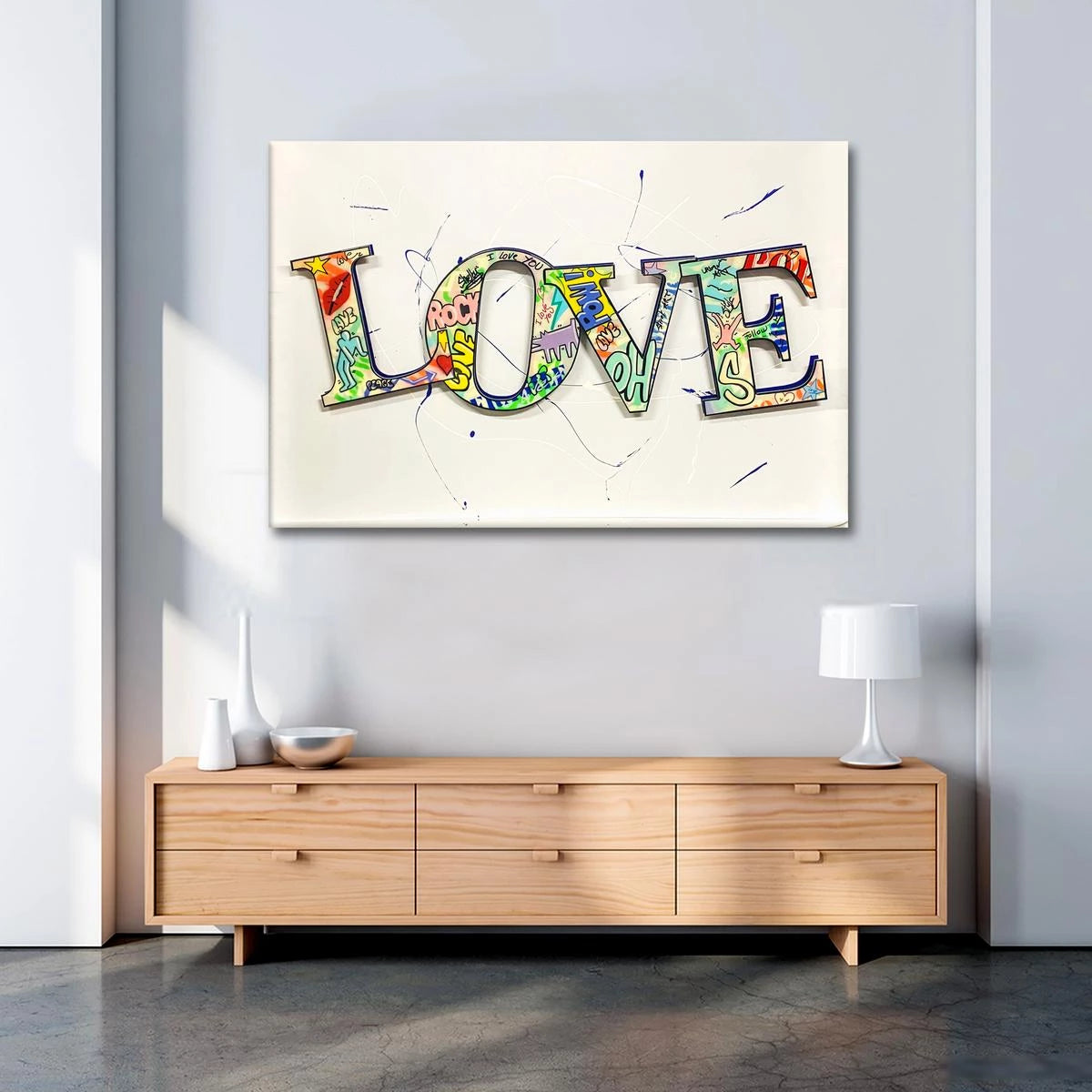 Plakat - Love streetart - admen.dk