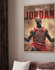 Plakat - Michael Jordan i jubel - admen.dk