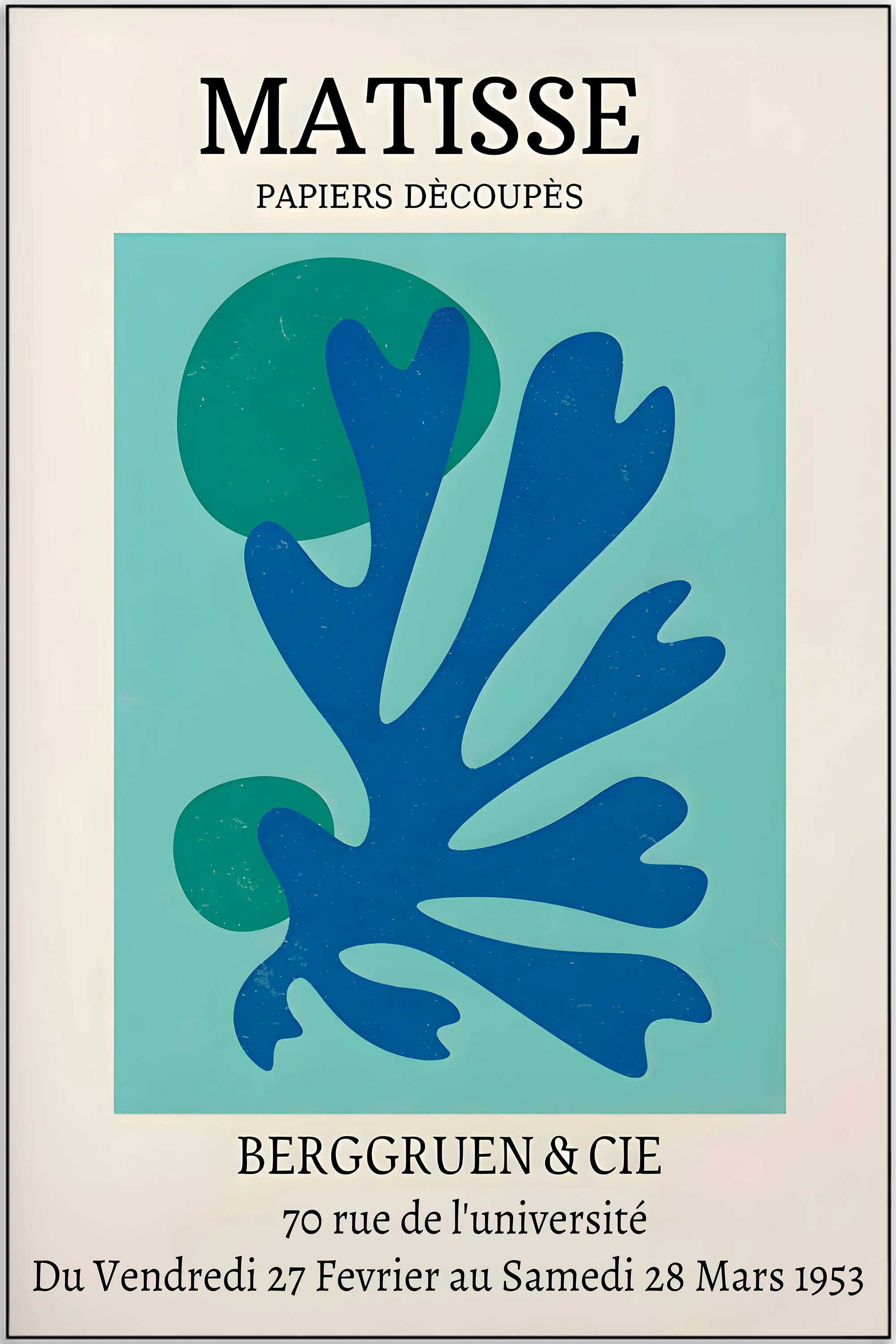 Plakat - Matisse - Samedi kunst - admen.dk