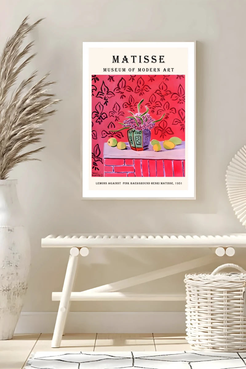 Plakat - Matisse - Still life with lemons med titel - admen.dk