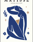 Plakat - Matisse - The dark blue lady kunst - admen.dk