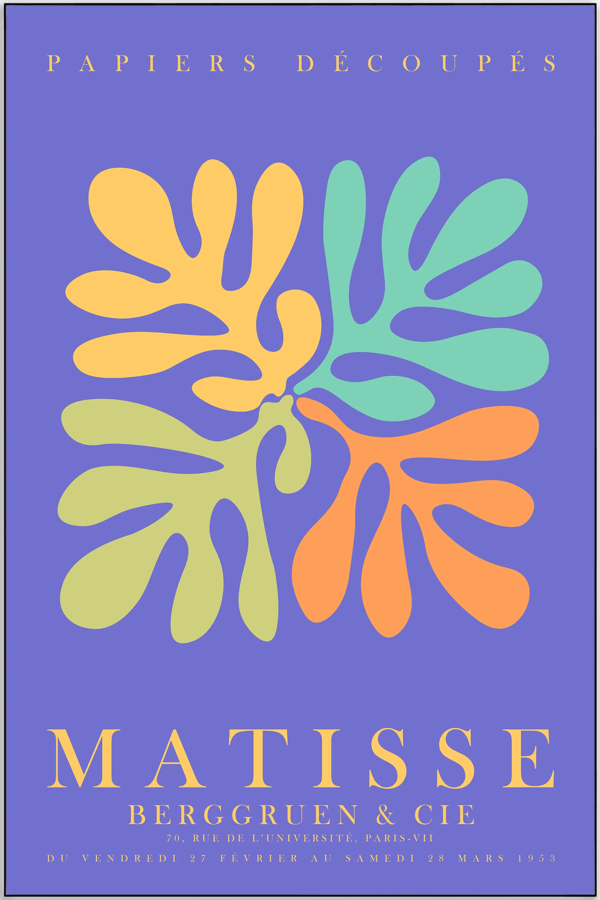 Plakat - Matisse - The purple papiers kunst - admen.dk