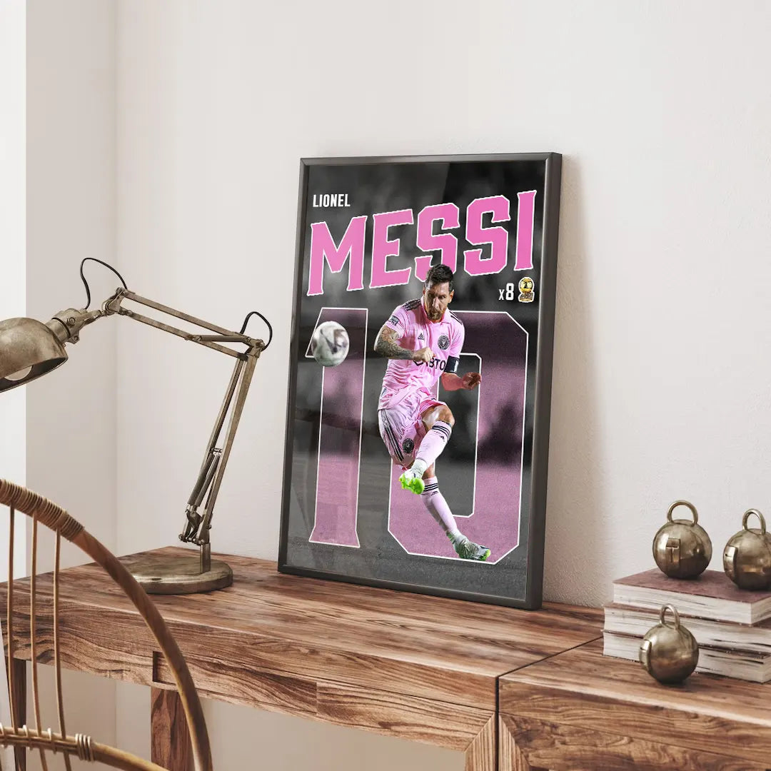 Plakat - Messi Inter Miami kunst - admen.dk